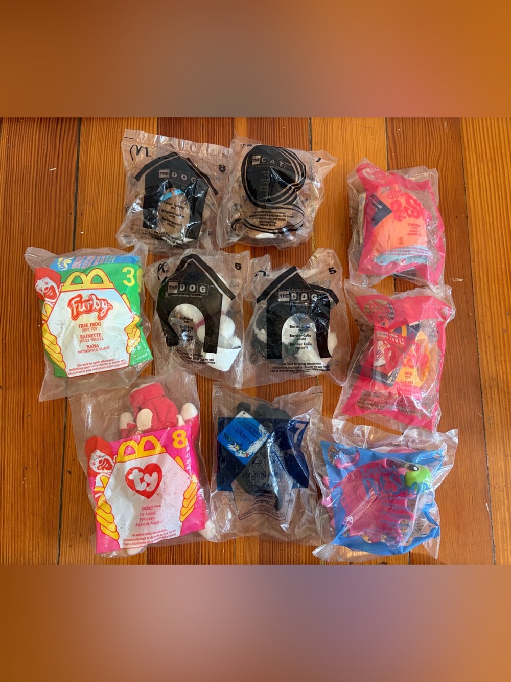 00s McDonald's Happy Meal Toys The DOG Littlest Pet Shop Furby lot of 10 sealed